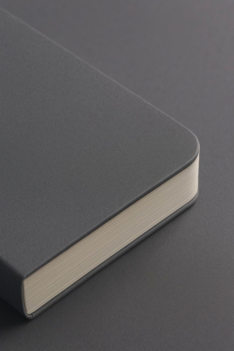 Notebook with rounded corners