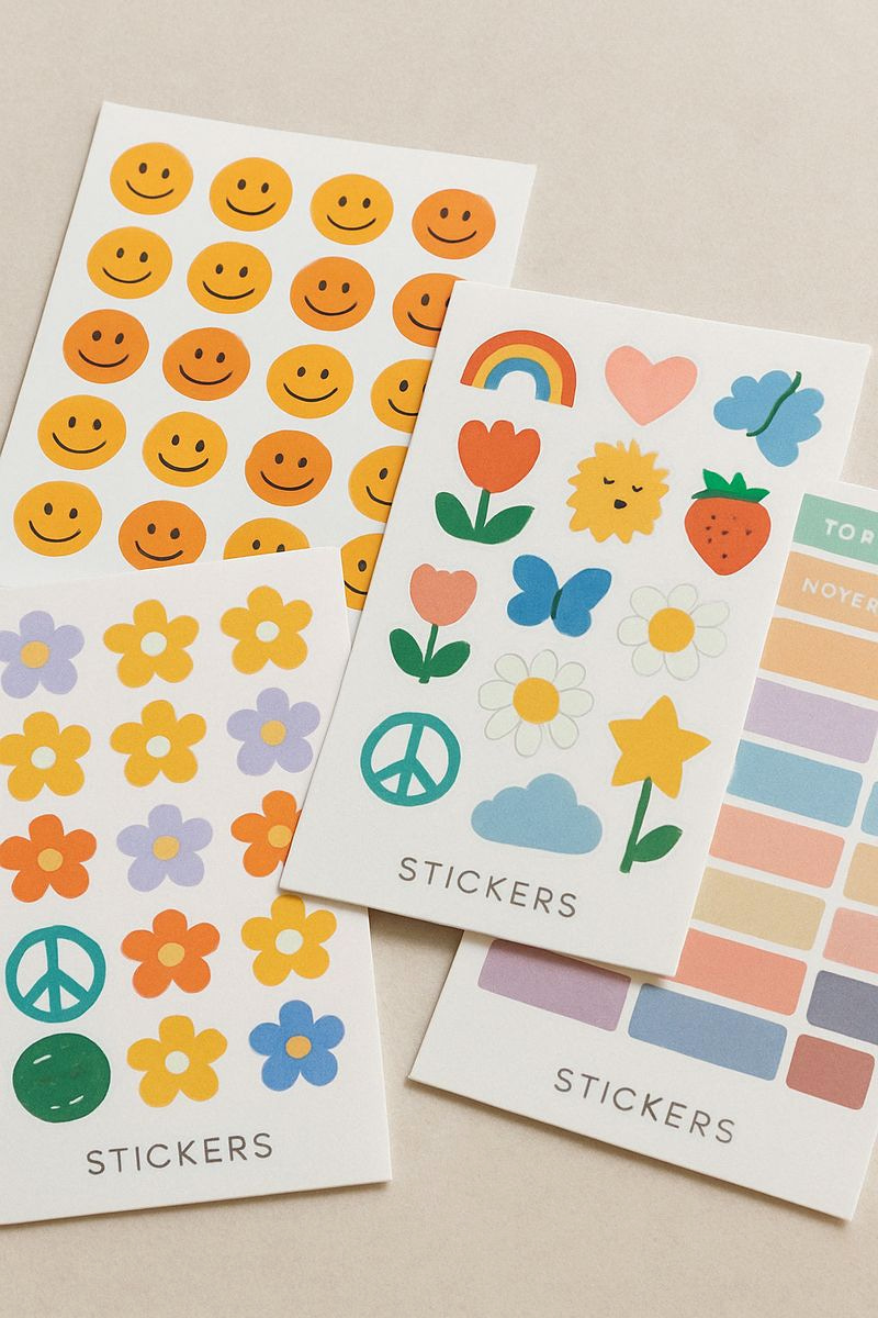 Printed sticker sheets