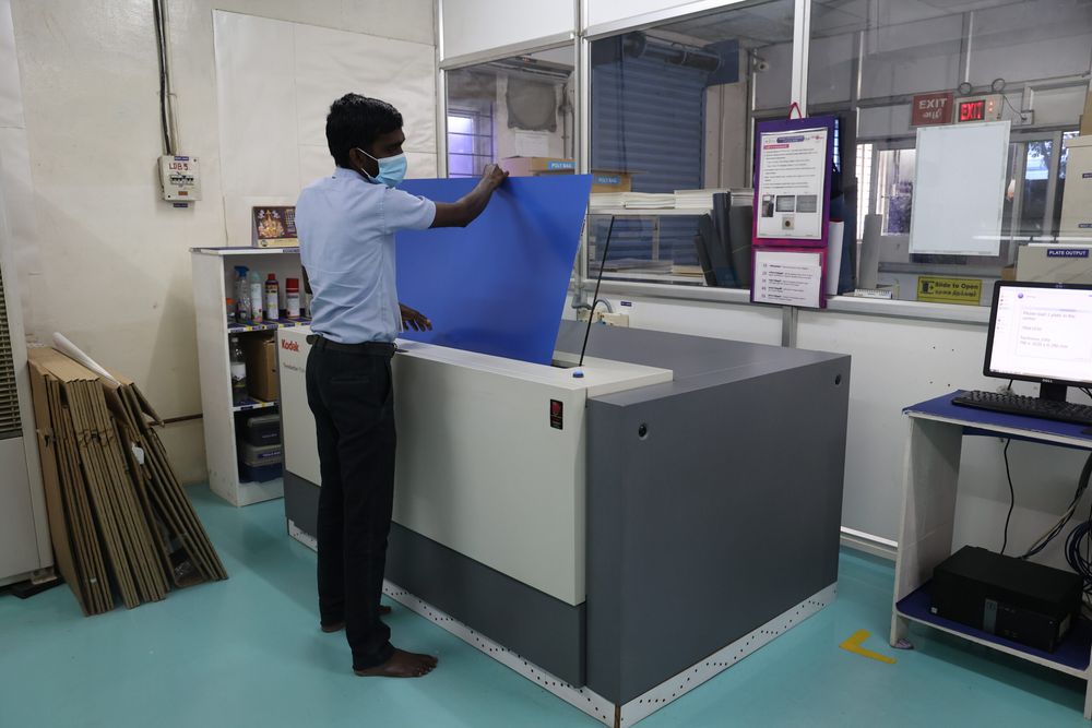 Pre-press plate making