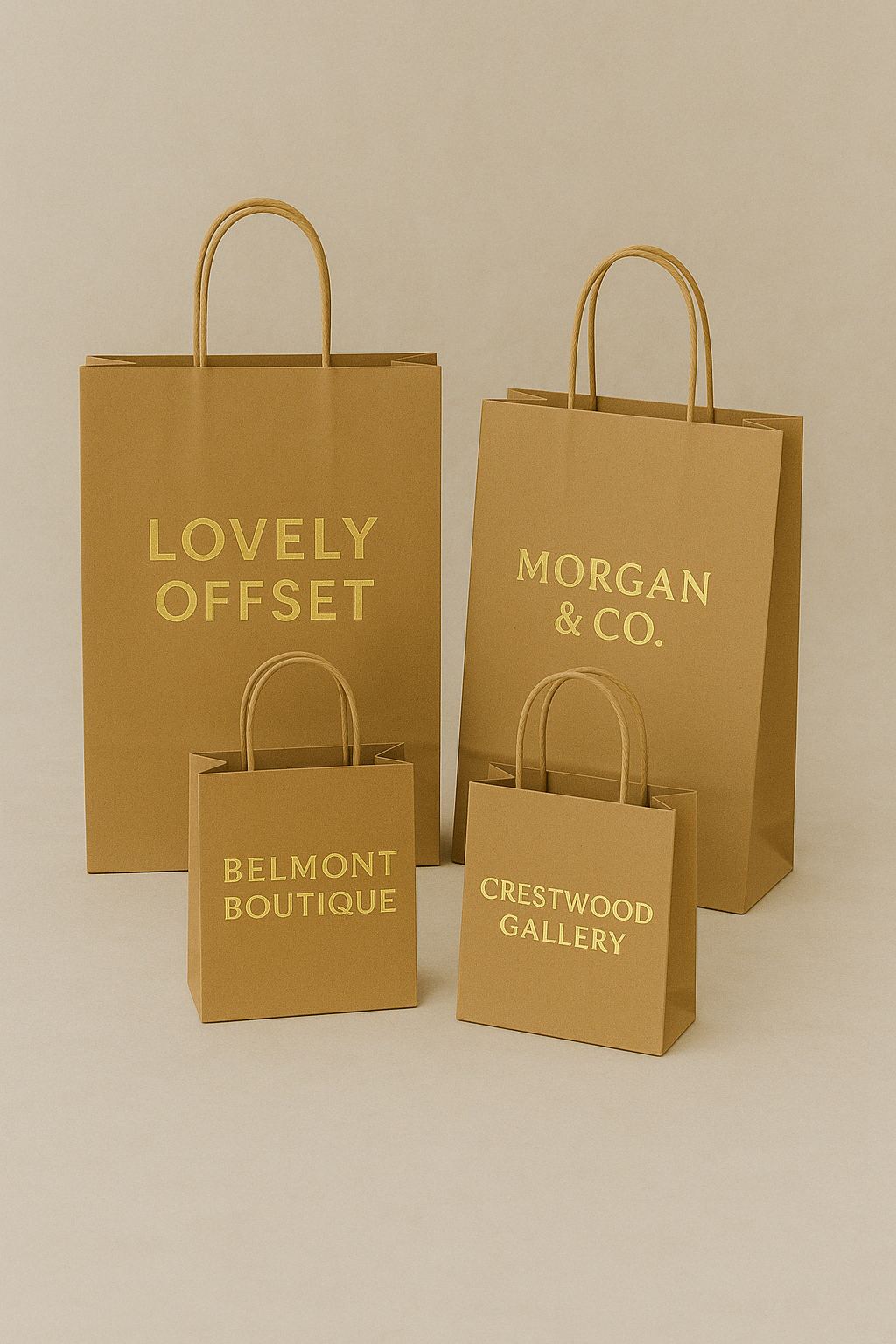 Custom kraft paper bags