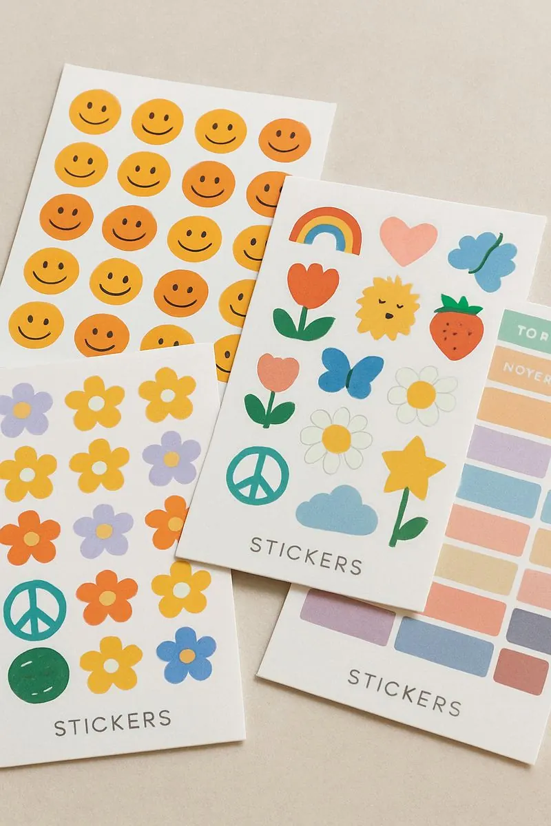 Printed sticker sheets