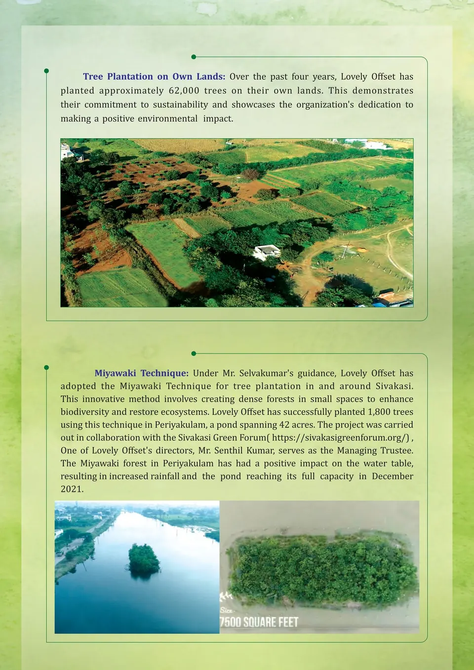 Green initiatives report page 1