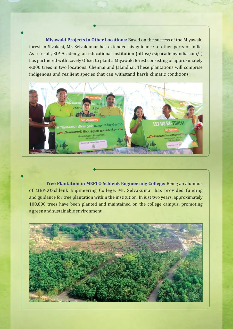 Green initiatives report page 2