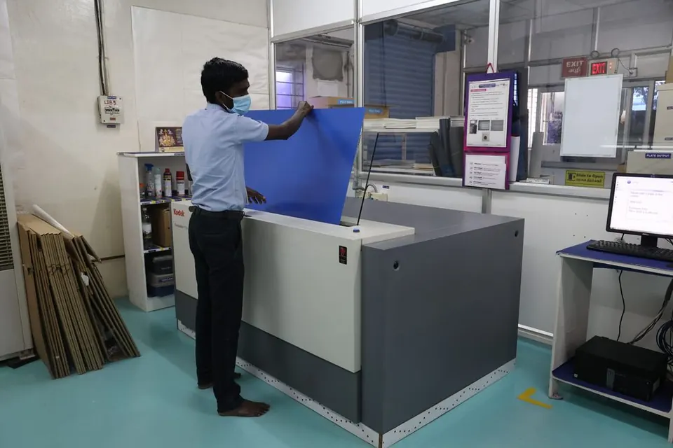 Pre-press plate making